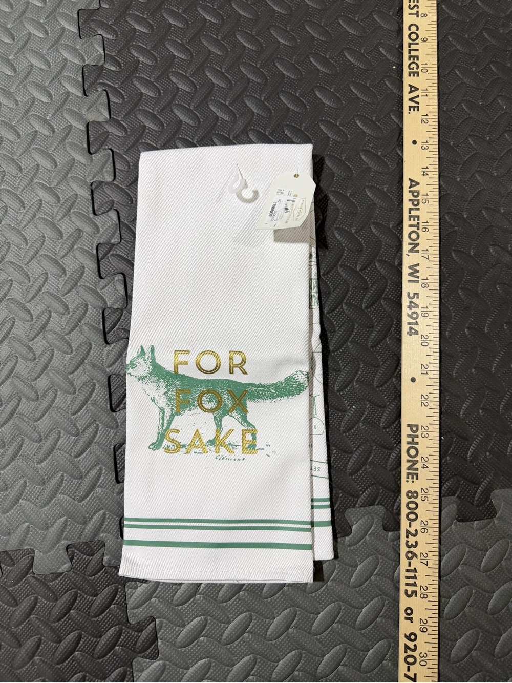 NWT For Fox Sake Dish Tea Towel